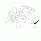 GRIZZLY 90 (YFM09GYXLL) Наклейки