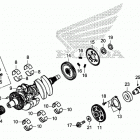 SXS1000M3L AC Коленчатый вал и поршни