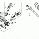 SXS1000M3L AC Steering gear box@tie rod