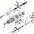 SXS1000S4X AC Gearshift fork (2)