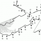 SXS1000S4X AC Rear brake pipe@rear