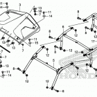 SXS1000S4X AC Roll bar@roof