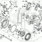 SXS700M2D 2A Передний редуктор