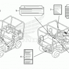 SXS700M4 AC Предупредительные таблички