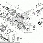 TRX420FA5 AC Rear knuckle@rear