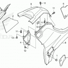 TRX420FM1 A Side cover@tank cover