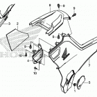 TRX520FM6 3A Side cover@tank cover