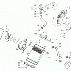 ALTERRA 300 BLUE [A2021KAF2BUSE] Cooling assembly [302188]