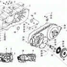 ALTERRA 300 BLUE [A2021KAF2BUSE] Left crankcase, cover, and recoil assembly [303973]
