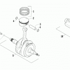 ALTERRA 300 BLUE [A2021KAF2BUSE] Piston and crankshaft assembly [94280]