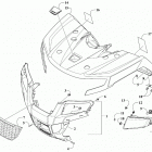 ALTERRA 700 EPS BLUE [A2021XDT4PUSE] Front body panel and headlight assemblies [303781]