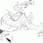 ALTERRA 300 BLACK [A2020KAF2BUSP] Front body and headlight assembly [303411]