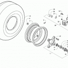 ALTERRA 300 BLACK [A2020KAF2BUSP] Front wheels and brake assembly [303371]