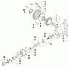 ALTERRA 570 EPS DYNAMIC CHARCOAL [A2020XCO4EUSD] Rear drive gearcase assembly [300080]