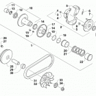 ALTERRA 90 GREEN [A2020KXB2BUSG] Clutch assembly [300483]