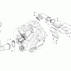 ALTERRA TRV 700 EPS RED [A2020TKT4PUSM] Case  /  belt cooling assembly [301649]