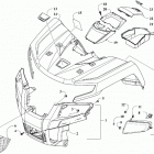ALTERRA TRV 700 EPS RED [A2020TKT4PUSM] Front body panel and headlight assemblies [303707]