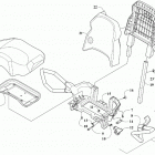 ALTERRA TRV 700 EPS RED [A2020TKT4PUSM] Passenger seat and backrest assembly [301636]