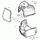 ALTERRA 90 GREEN [A2019KXB2BUSG] Engine shroud assembly [301224]