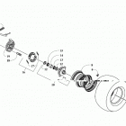 ALTERRA 90 GREEN [A2019KXB2BUSG] Front wheel and brake assemblies [303540]