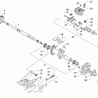 ALTERRA 90 GREEN [A2019KXB2BUSG] Rear axle and brake assembly [300477]