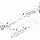 ALTERRA TBX 700 EPS GRAY [A2019BAT1PUSI] Secondary drive assembly [302157]