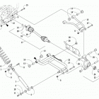 ALTERRA TRV 700 T3 BLACK [A2019THT4E3TP] Rear suspension assembly [301965]