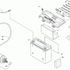 ALTERRA TRV 700 XT EPS  RED INTERNATIONAL [A2019TKT1POSM] Battery and starter assembly [303244]