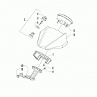 ALTERRA XC 450 LOF GREEN [A2019KCK4CLFX] Instrument pod assembly [303484]