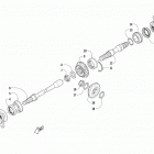 ALTERRA XC 450 LOF GREEN [A2019KCK4CLFX] Secondary drive assembly [94327]