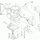 ATV ALTERRA 400 LOF GREEN [A2019KAG4BLFG] Carburetor [100407]