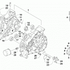 ATV ALTERRA 400 LOF GREEN [A2019KAG4BLFG] Crankcase assembly [303358]
