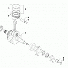 ATV ALTERRA 400 LOF GREEN [A2019KAG4BLFG] Crankshaft and piston assembly [302159]