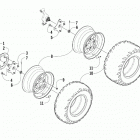 ATV ALTERRA 400 LOF GREEN [A2019KAG4BLFG] Wheel and tire assembly [303349]