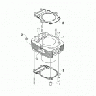 ATV ALTERRA 400 LOF RED [A2019KAG4BLFR] Cylinder assembly [92885]