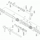 ATV ALTERRA 400 LOF RED [A2019KAG4BLFR] Gear shifting assembly [97660]