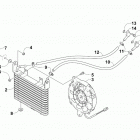 ATV ALTERRA 400 LOF RED [A2019KAG4BLFR] Oil cooler assembly [300616]