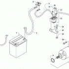 ATV ALTERRA 450 T3 RED [A2019KAK4C3TR] Battery and starter assembly [302351]