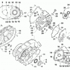 ATV ALTERRA 450 T3 RED [A2019KAK4C3TR] Clutch  /  v-belt  /  magneto cover assembly [303521]