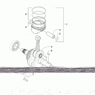 ATV ALTERRA 450 T3 RED [A2019KAK4C3TR] Crankshaft and piston assembly [303520]