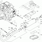 ATV ALTERRA 450 T3 RED [A2019KAK4C3TR] Engine and exhaust [303533]