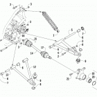 ATV ALTERRA 450 T3 RED [A2019KAK4C3TR] Front suspension assembly [301924]