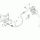 ATV ALTERRA 450 T3 RED [A2019KAK4C3TR] Parking brake assembly [96050]