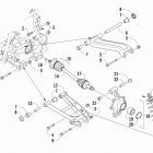 ATV ALTERRA 450 T3 RED [A2019KAK4C3TR] Rear suspension assembly [303304]