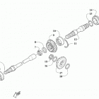 ATV ALTERRA 450 T3 RED [A2019KAK4C3TR] Secondary drive assembly [303433]