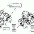 SXS500M 2A Лейбл предостережения