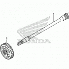 SXS700M4D 2A Вал ведущий