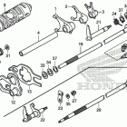 TRX250TM1 AC Вилка переключения передач