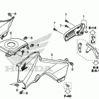 TRX250TM1 AC Side cover@tank cover