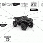 Outlander 650 EFI - XU - CE Наклейки кузова